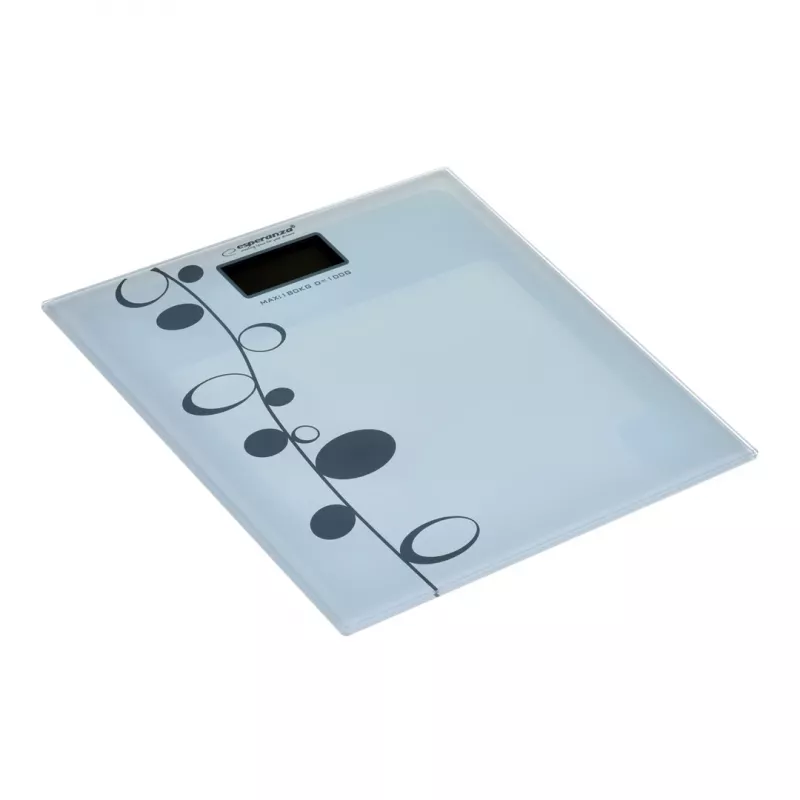 Asmeninės vonios svarstyklės Esperanza Zumba EBS005 - elektroninės, 180 kg, baltas stiklas