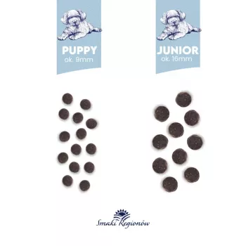 BALTICA regional flavours Junior ėriena su veršiena - sausas šunų maistas - 1kg