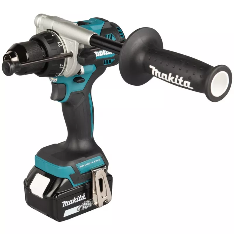 Belaidis gręžtuvas-suktuvas Makita DHP492Z 18 V maitinamas baterijomis, brushless variklis, 2 greičių, griebtuvas 13 mm