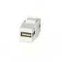 Lindy USB A to A keystone modulis, baltas, USB A to A, USB A to A