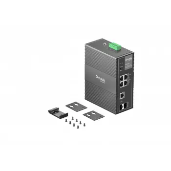 TP-Link IES206GPP tinklo komutatorius Valdomas Gigabit Ethernet (10/100/1000) Power over Ethernet (PoE) Juodas