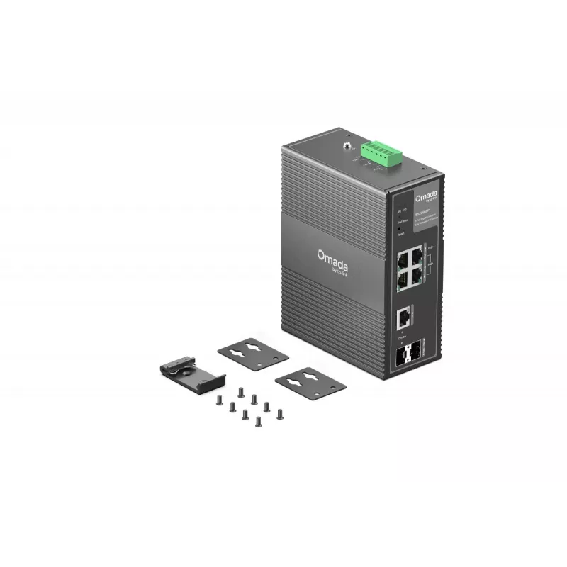 TP-Link IES206GPP tinklo komutatorius Valdomas Gigabit Ethernet (10/100/1000) Power over Ethernet (PoE) Juodas