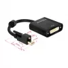 Vaizdo kabelio adapteris DeLOCK 62639 Mini DisplayPort - DVI-I 0,25 m juodas