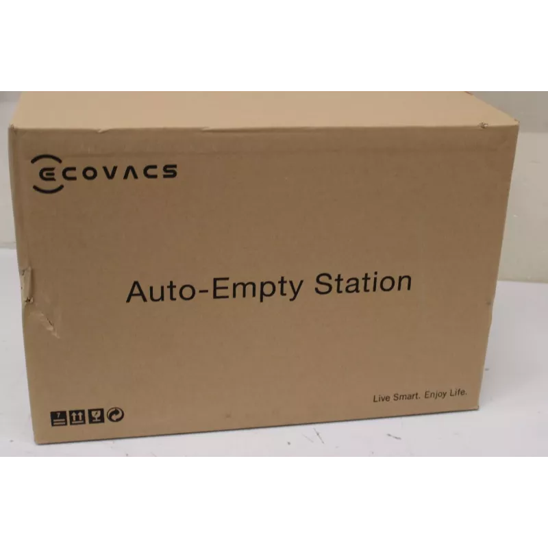 Automatinio ištuštinimo stotelė Ecovacs CH1918, skirta OZMO T8 N8 T9 — balta, komplekte 2 dulkių maišeliai