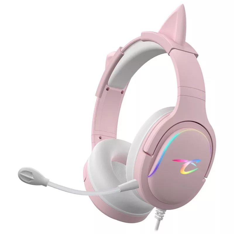 Subsonic Spectra LED žaidimų ausinės Sweety Pink