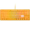 Ducky One 3 TKL klaviatūra, skirta žaidimams, USB, QWERTY, anglų k., geltona