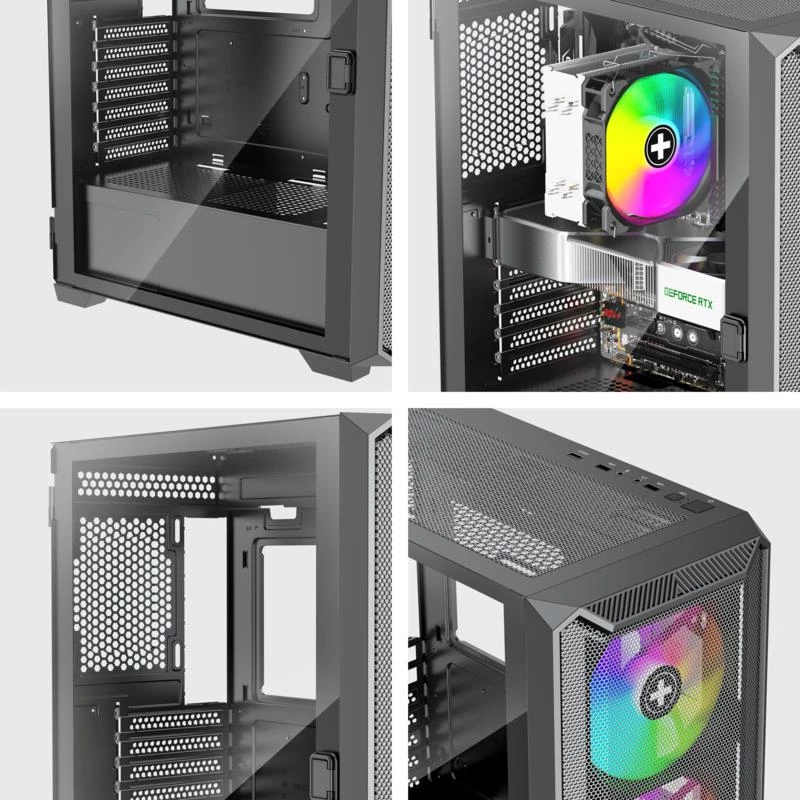 Korpusas|XILENCE|ATX/micro ATX/Mini-ITX|Juodas|Midi Tower|PC|XG161