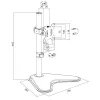 Monitoriaus laikiklis LOGILINK BP0044 33–81,3 cm (13–32 colių) ekranams, VESA 75x75–100x100, maks. 8 kg, stalas, juodas