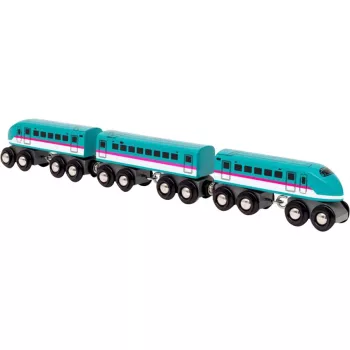 Žaislinis traukinys Ravensburger BRIO World Trains of the World Shinkansen E5 Hayabusa