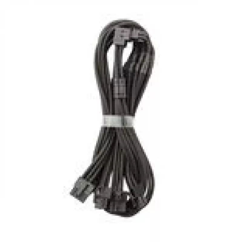 CableMod C-Series Pro jungiamasis laidas - Variant A, 90°, 16 kontaktų į 4x8 kontaktų PCIe, juodas