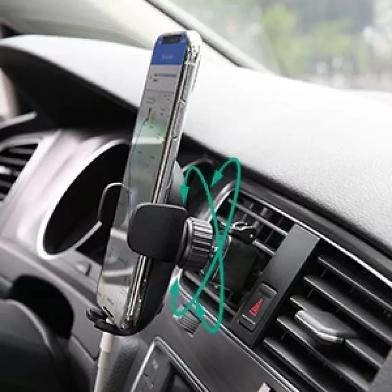 Telefono laikiklis Aukey HD-C48 reguliuojamas 360° išmaniesiems telefonams ir mažiems planšetiniams kompiuteriams, spaustuko tvirtinimas, pasukama ranka