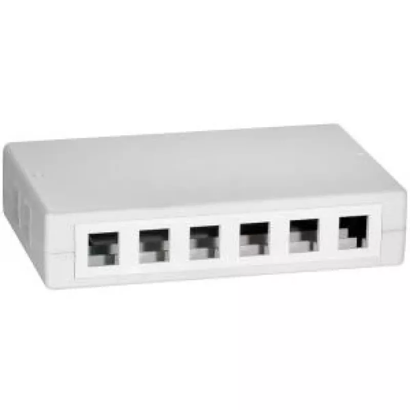 LOGILINK- Keystone paviršinis montavimo dėžutė 12 prievadų UTP, balta (NK4033)
