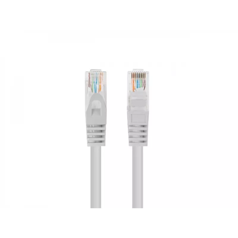 Tinklo kabelis LANBERG PCU5-10CC-0025-S Cat5e U/UTP RJ-45 — 0,25 m, pilkas