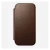 „Folio“ tipo telefono dėklas „Nomad NM014209858“, skirtas „Apple iPhone 17“, 16 cm (6,3 colio), rudas, 4 kortelių kišenės