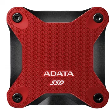 Išorinis SSD ADATA SD620 1 TB, nešiojamas USB 3.2 Gen 2 (Micro-USB B), skaitymo greitis 520 MB/s, rašymo greitis 460 MB/s, atsparus smūgiams, raudonas