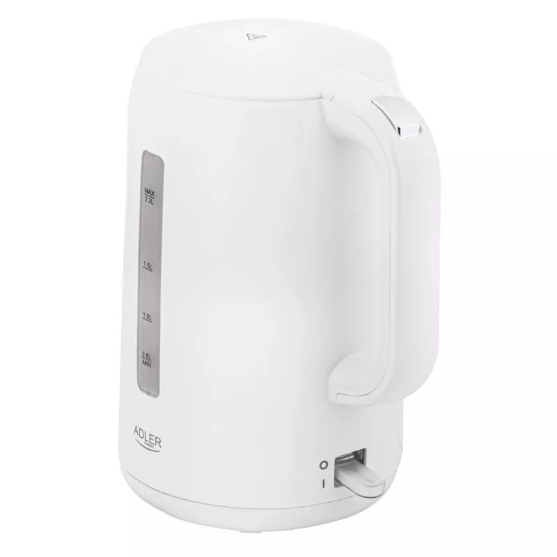 Adler virdulys | AD 1386 | Elektrinis | 1850 W | 2,2 L | Plastikinis | 360° sukamas pagrindas | Baltas