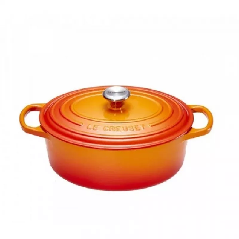 Le Creuset Signature ovali troškintuvė 27 cm vulkaninė