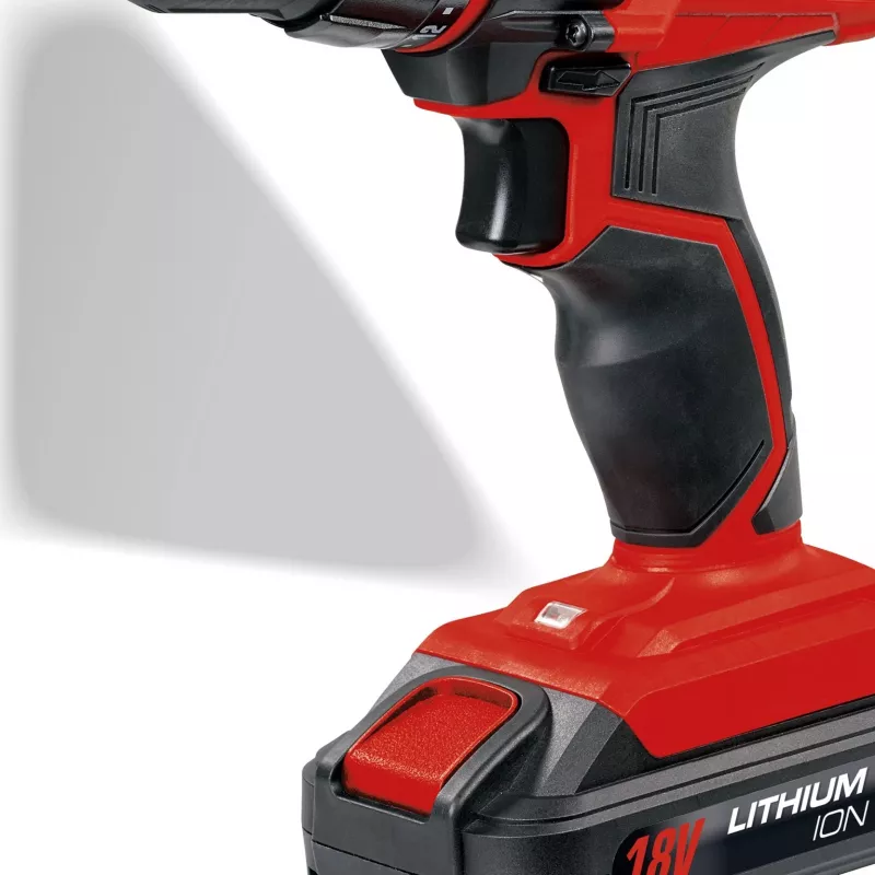 Pistol grip tipo grąžtas Einhell TC-CD 18-2 Li, begriovėlis griebtuvas, 1,5 Ah baterija