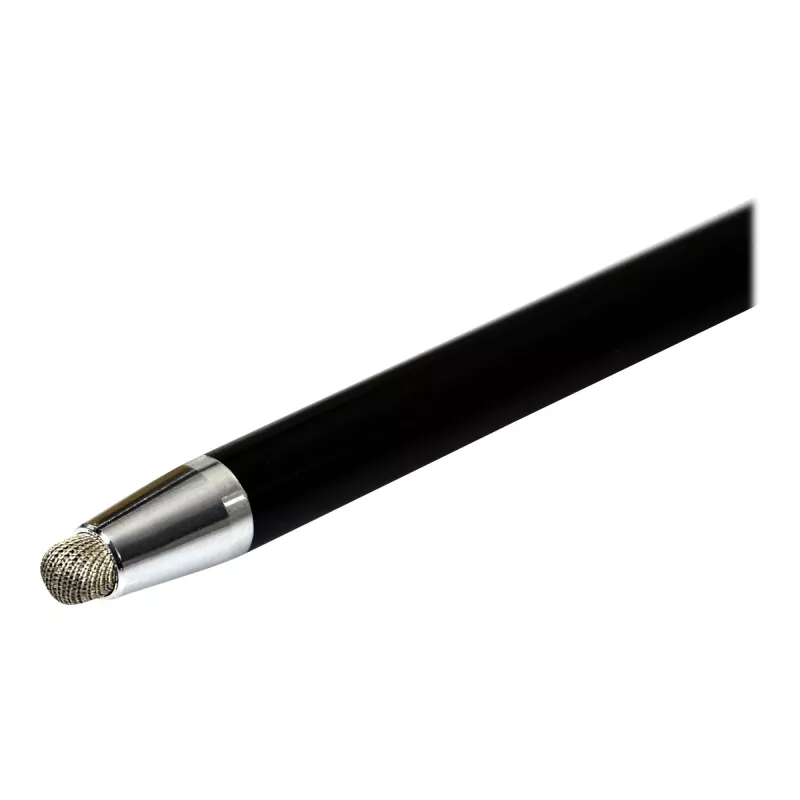 Stylus rašiklis Port Designs 140228 — universalus, juodas, 11 g, kompaktiškas tikslus antgalis