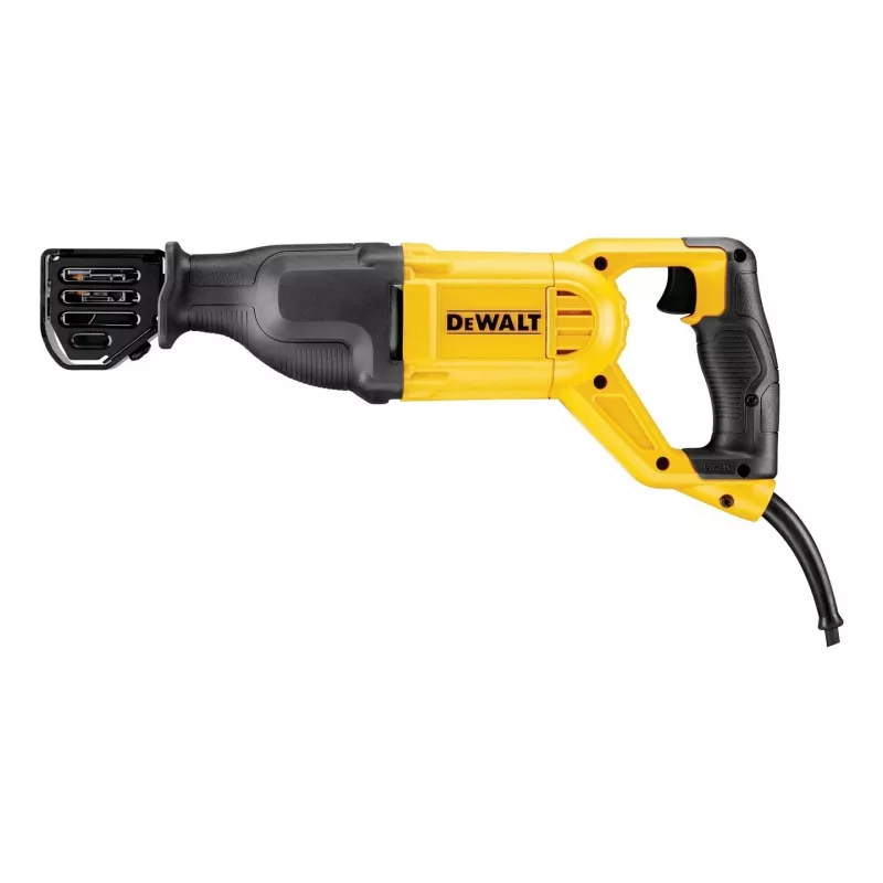Stūmoklinis pjūklas DeWALT DWE305PK, 1100 W, eiga 29 mm, maks. 2800 smūgių/min., pjovimo gylis medienoje 280 mm, metale 100 mm, svoris 3,5 kg