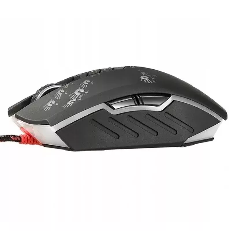 Žaidimų pelė A4Tech BLOODY A60 — optinė, abiem rankoms tinkama, 6200 DPI, USB Type-A, 8 mygtukai, juoda
