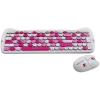 Belaidis klaviatūros ir pelės rinkinys CANYON HSET-W6 Pink Kitty Edition