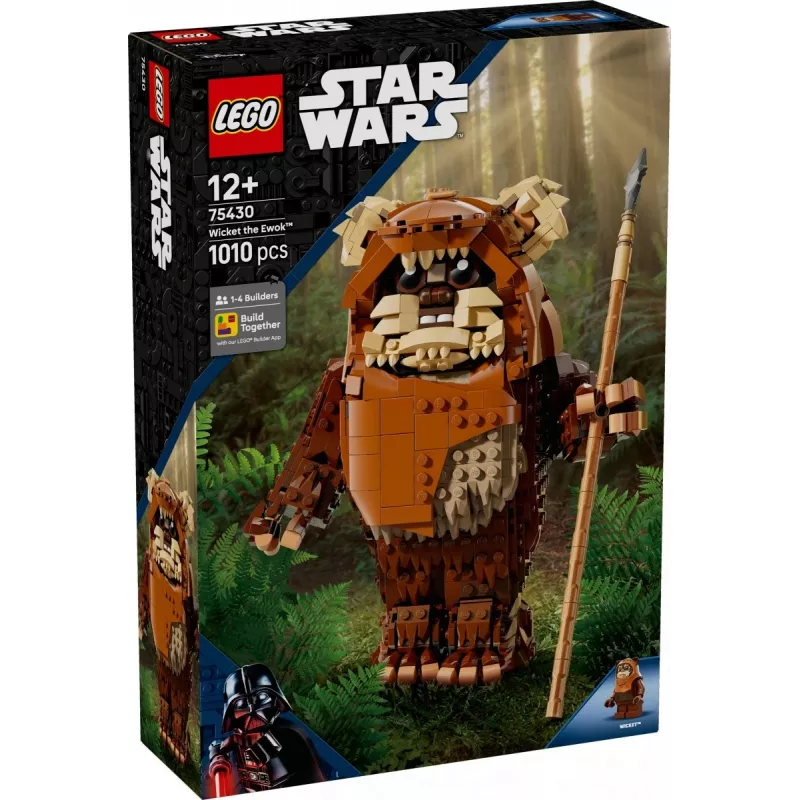 “LEGO Star Wars” konstruktorius “Sukonstruok Wicket the Ewok” 75430 — 1010 detalių, 230 mm modelis, amžius 12+