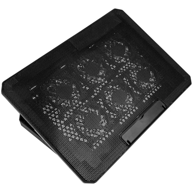 Nešiojamojo kompiuterio aušinimo padėklas Kolink KL-F500 iki 17,3 colio (43,9 cm) — 6 ventiliatoriai, 1900 aps./min., USB, juodas