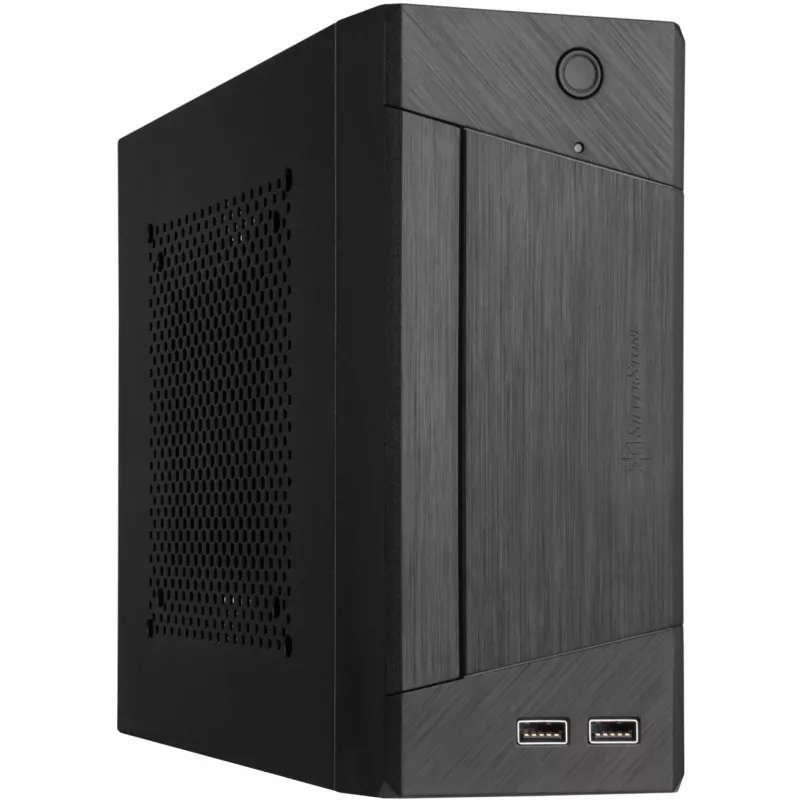 SilverStone MILO ML10 - USFF - Mini-ITX - be maitinimo bloko - juoda - USB/Audio (SST-ML10B)