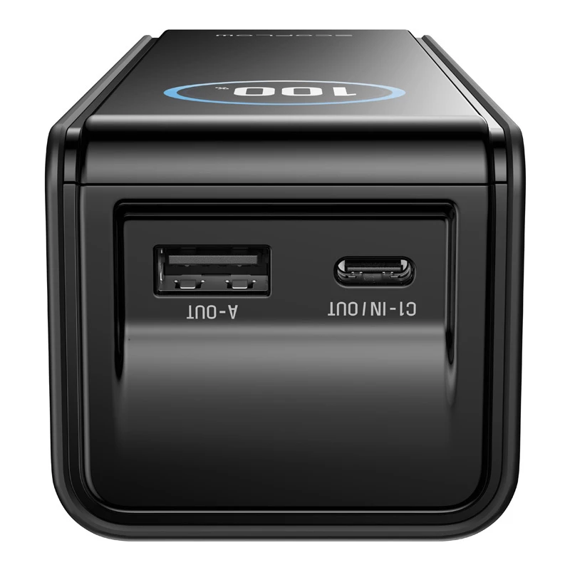 Išorinė baterija EcoFlow RAPID EF-RAPID25K140W-B-EU 25000 mAh, 3 prievadai (2×USB-C, 1×USB-A), juoda