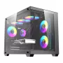 Kompiuterio korpusas DarkFlash B275 PRO (juodas) su 6 komplektuojamais aušinimo ventiliatoriais