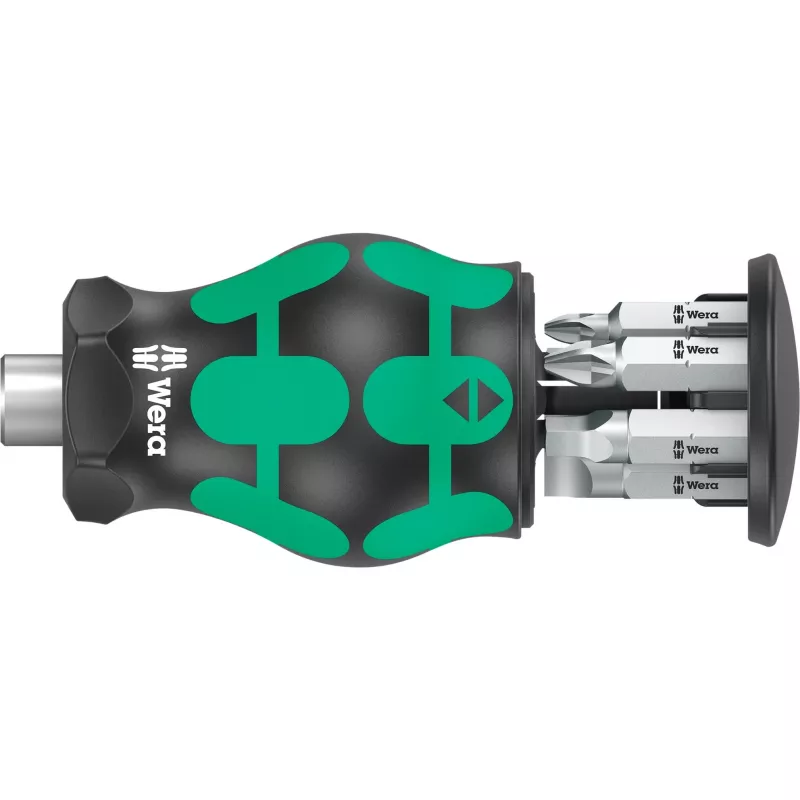 Atsuktuvas Wera Kraftform Kompakt Stubby Magazin 5 magnetinis bitų laikiklis