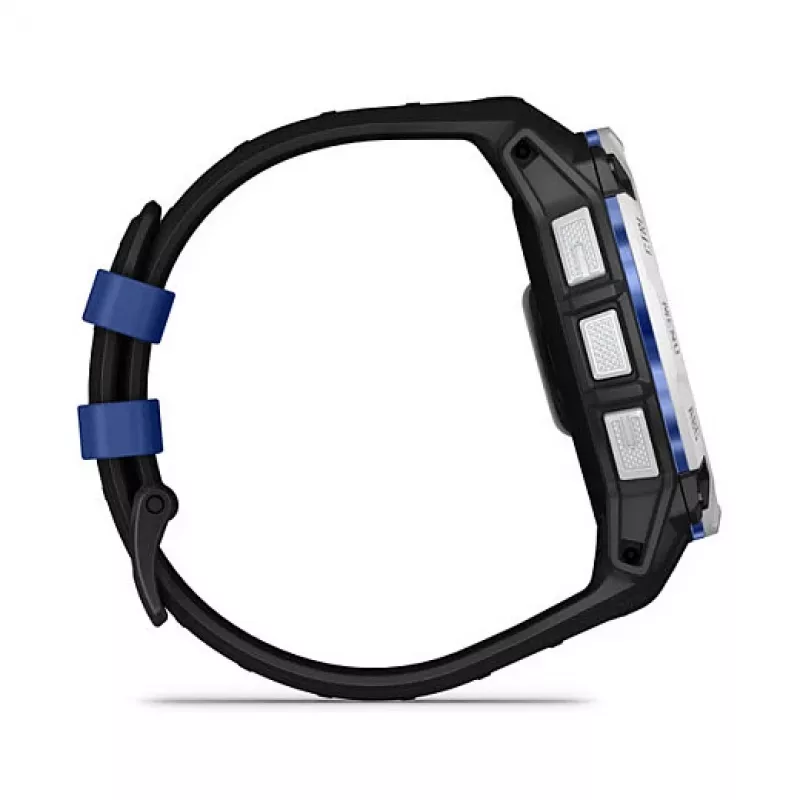 Išmanusis laikrodis GARMIN Instinct 3.05 cm (1.2 colio) AMOLED 45 mm 390x390 px jutiklinis ekranas Juoda Balta GPS 4 GB 53 g Silikoninis dirželis