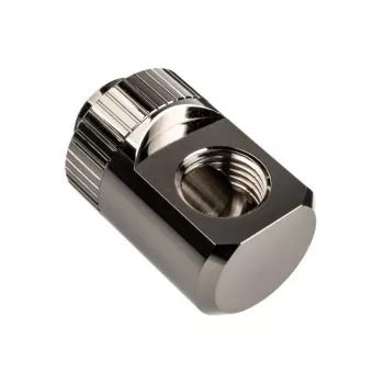 EK Water Blocks EK-Torque adapteris 90 laipsnių G1/4 colio AG į G1/4 colio IG – pasukamas, nikelis sidabrinis