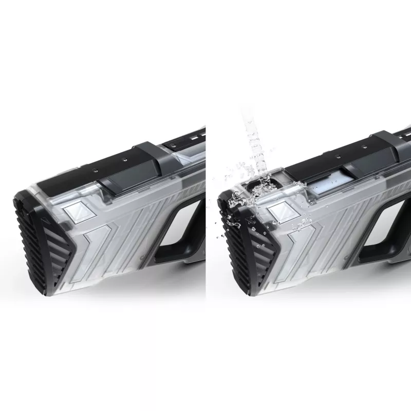 Vandens pistoletas SpyraOne SpyraGO Clear Transparent — kompaktiškas įkraunamas vandens šautuvas SPGO1T