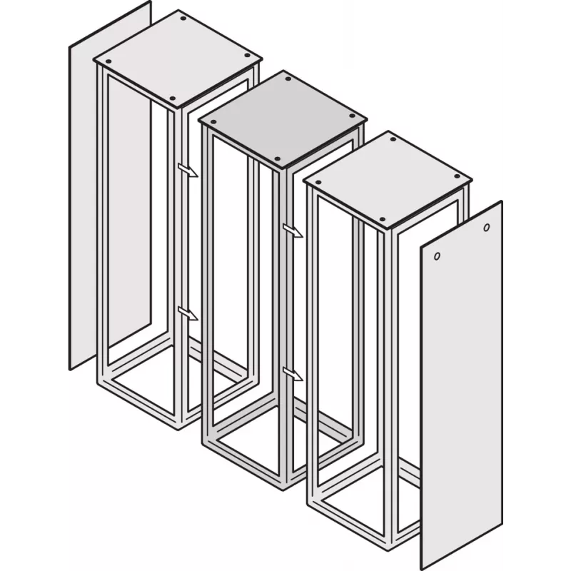 Schroff Side BY Side Kit IP55 And Emc Vstar CP (24630122)