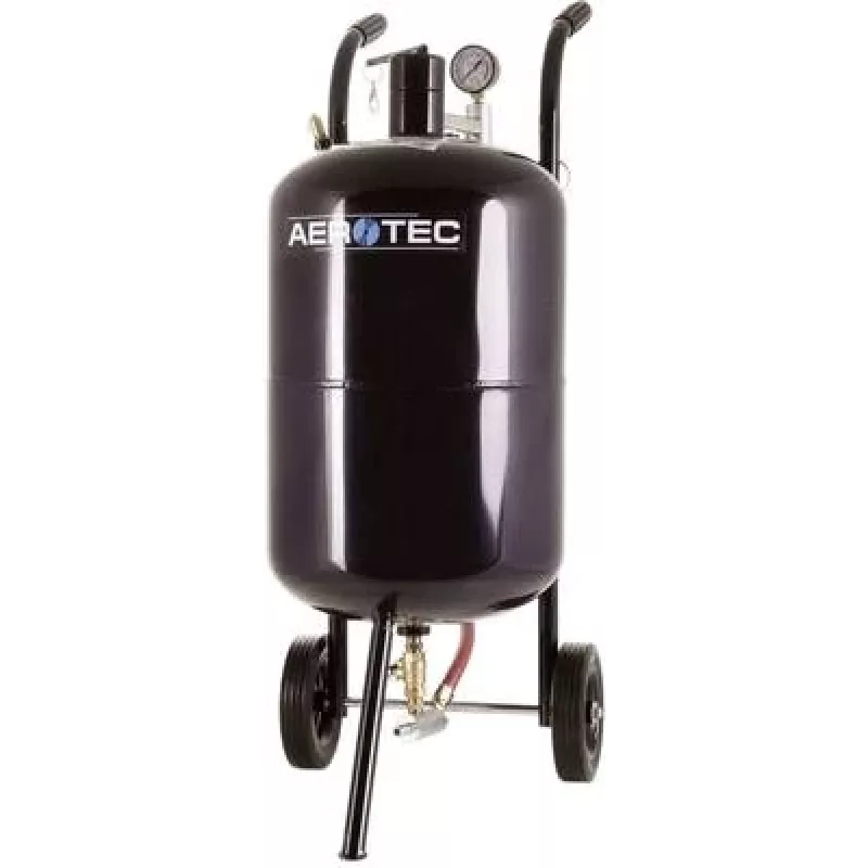 Smėliavimo indas 36 L Aerotec modelis 2009536 – mobilus smėliasrovės indas abrazyviniam srautui