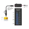 DeLOCK 64326 sąsajų šakotuvas USB 3.2 Gen 2 (3.1 Gen 2) Type-C 10000 Mbit/s juodas