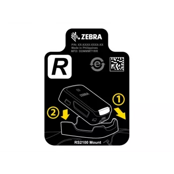 Zebra SG-RS2X-HMTRA-01 laikiklis Pasyvus laikiklis Brūkšninių kodų skaitytuvas Juoda