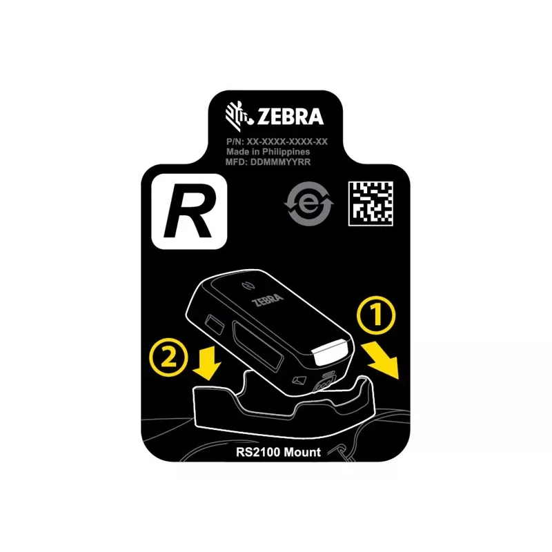 Zebra SG-RS2X-HMTRA-01 laikiklis Pasyvus laikiklis Brūkšninių kodų skaitytuvas Juoda