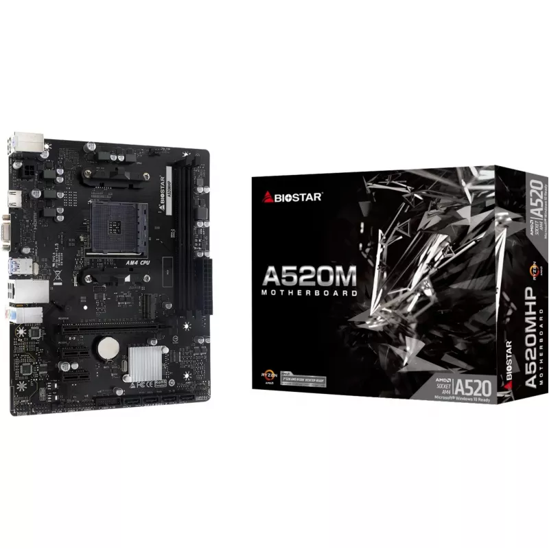 BIOSTAR A520MHP AM4 Micro-ATX pagrindinė plokštė