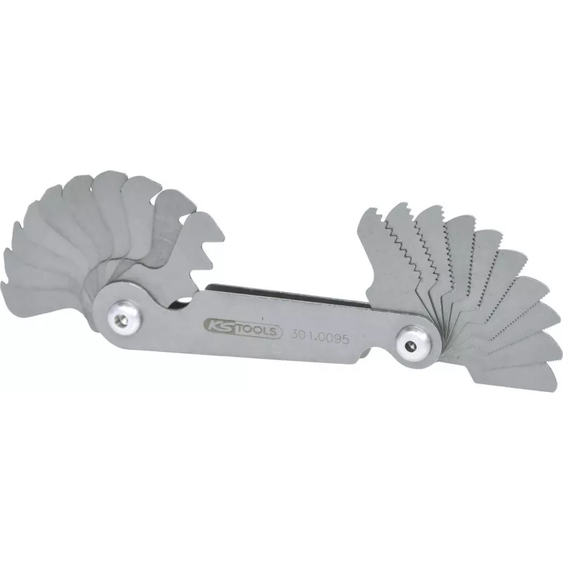 Sriegių šablonų rinkinys ks tools 301.0095 — metrinis, 20 vnt.