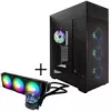 InWin Modfree Deluxe Big-Tower Grūdintas Stiklas + InWin NR36 ARGB AiO Skysčio Aušinimas - 360mm