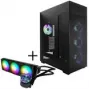 InWin Modfree Deluxe Big-Tower Grūdintas Stiklas + InWin NR36 ARGB AiO Skysčio Aušinimas - 360mm