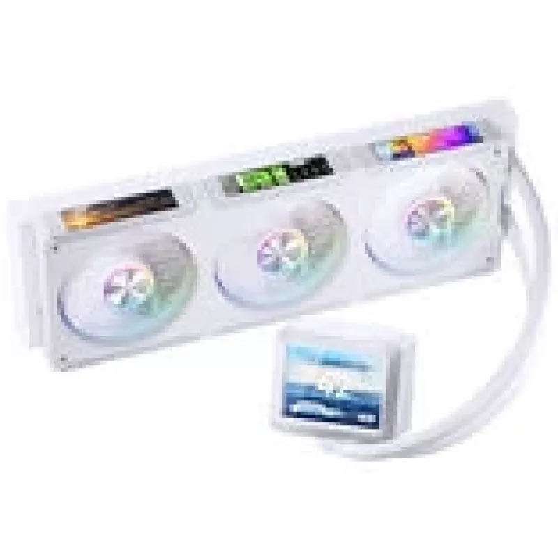 Jonsbo TF3-360SCW AiO skysčio CPU aušintuvas 360mm, ARGB, baltas