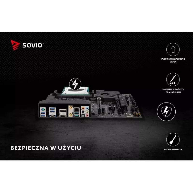 Terminė pasta SAVIO TG-02 8,5 W/mK 2 g