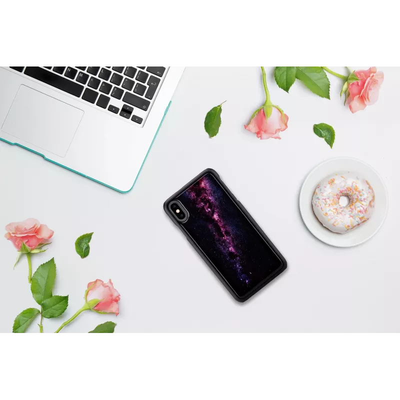 Telefono dėklas iKins, skirtas iPhone XS Max — Milky Way juodas