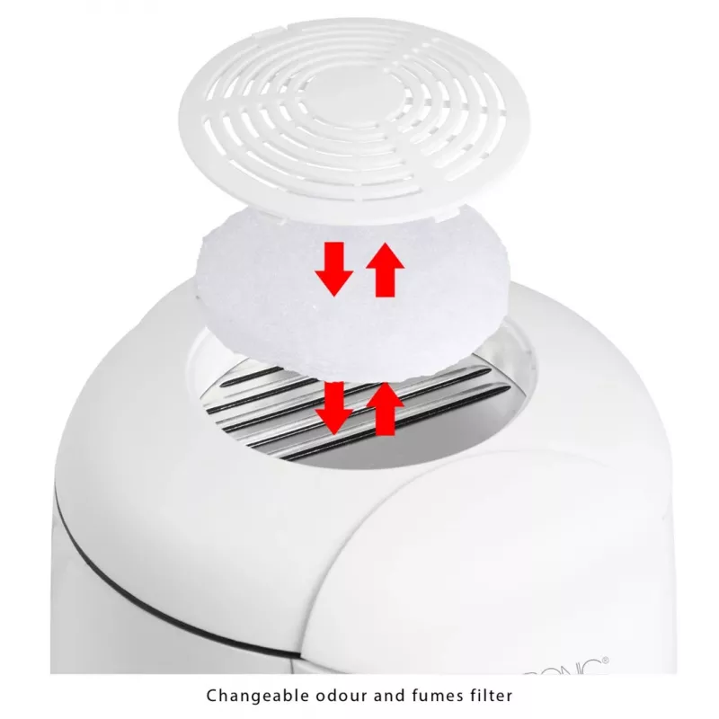 Clatronic FFR 2916 Single 1 L Stand-alone 900 W Deep fryer Pilka, White