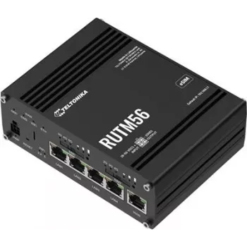 Maršrutizatorius TELTONIKA RUTM56 dviejų modemų, 802.11ac „Wi‑Fi“, Gigabit LAN x4, „Mesh“ palaikymas, MU‑MIMO (be mobiliojo plačiajuosčio ryšio)
