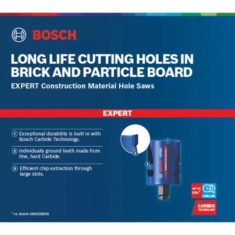 Bosch EXPERT CONSTRUCTION MATERIAL gręžimo skylinis pjūklas 6 vnt.